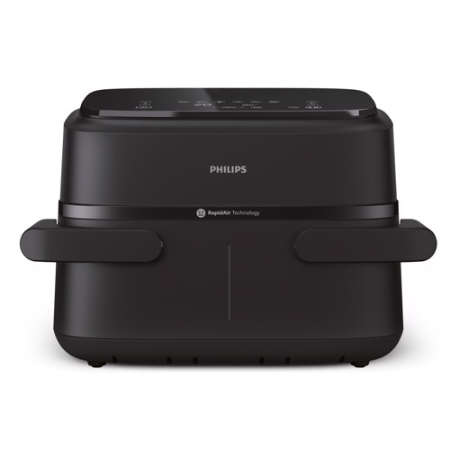 Philips Serie 1000 Airfryer con cestello flessibile/doppio, friggitrice ad aria da 7.1L, 10 metodi di cottura, App per ricette NA150/00