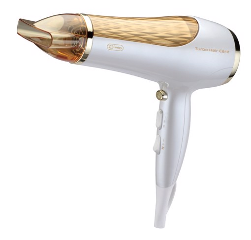 XD Enjoy XDMJ833 asciuga capelli 2200 W Oro, Bianco