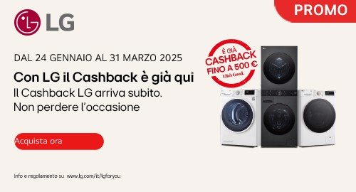 LG CASHBACK GARANTITO LAVAGGIO