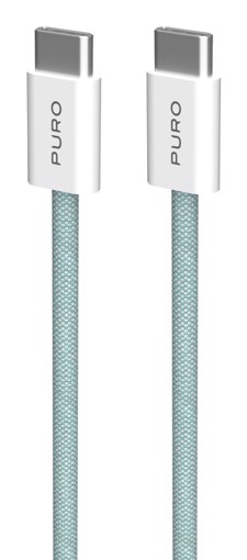 PURO PUCCCFABK415MTNGRN cavo USB USB 2.0 1,5 m USB C Verde, Bianco