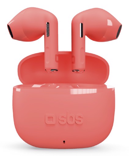 SBS Go Pods Auricolare True Wireless Stereo (TWS) In-ear Musica e Chiamate USB tipo-C Bluetooth Rosso