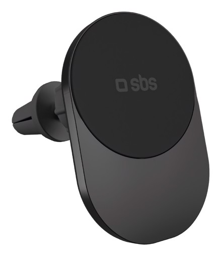 SBS TESUPPVENTWIRQI215W Caricabatterie per dispositivi mobili Smartphone Nero USB Carica wireless Auto