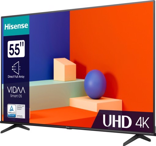 Hisense 55E63KT TV 139,7 cm (55") 4K Ultra HD Smart TV Wi-Fi Nero, Grigio 300 cd/m²