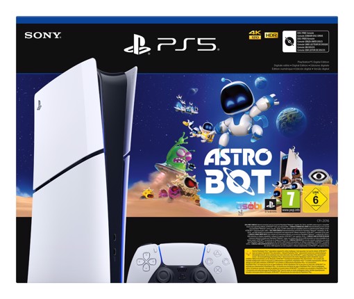 Sony PlayStation 5 Digital Edition Slim Astro Bot 1 TB Wi-Fi Nero, Bianco