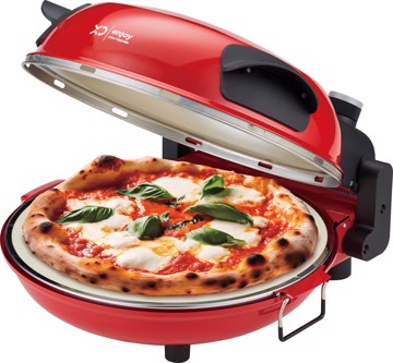 Fornetto Elettrico Cuoci Pizza 1200W 5 Minuti Timer 15Min