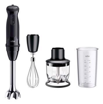 Mixer a immersione + tritatutt 1000w tritatutto frusta inox