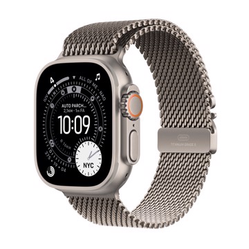 Apple watch ultra 3gps + cell with natural titanium milane