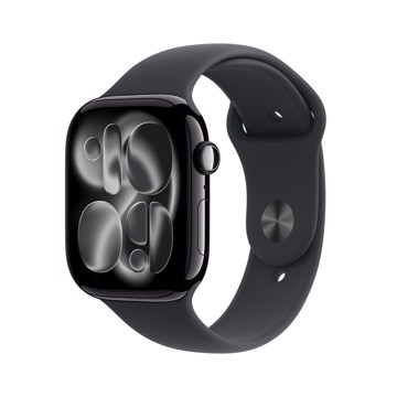 Apple watch series 11gps + ce case with black sport band -