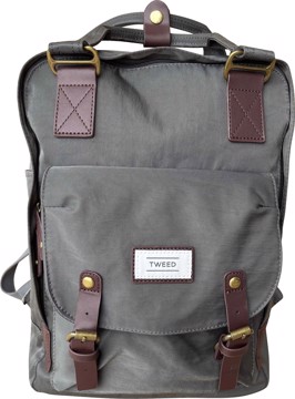 ZAINO PER NOTEBOOK
PER LAPTOP FINO A  39,6 CM (15.6”)

CON TASCA ESTERNA E MANIGLIA, TASCHE INTERNE E ZIP

SPALLACCI REGOLABILI

Dimensione: 30x13x43 cm
Materiale: Poliestere
Impermeabile - Waterproof
GRIGIO E MARRONE