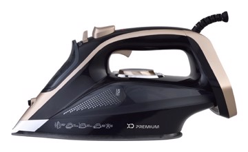 Ferro da stiro a vapore black 3100w anticalcare antigoccia