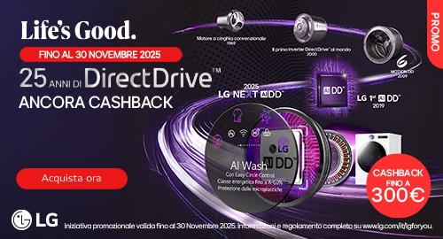 25 anni di DirectDrive... e il cashback continua!