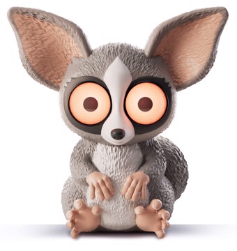 Rainy days bushbaby - lampada led