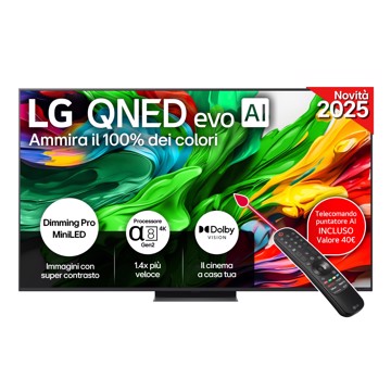 Televisore qned 65" uhd hdr10 t2/s2,4hdmi,2usb,a8,os25,ga,p