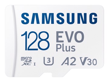 Microsd evo plus 128gb 2024 classe u3,v30,a2,adapter sd